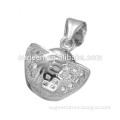 2016 silver charm zircon fashion letter pendant jewelry